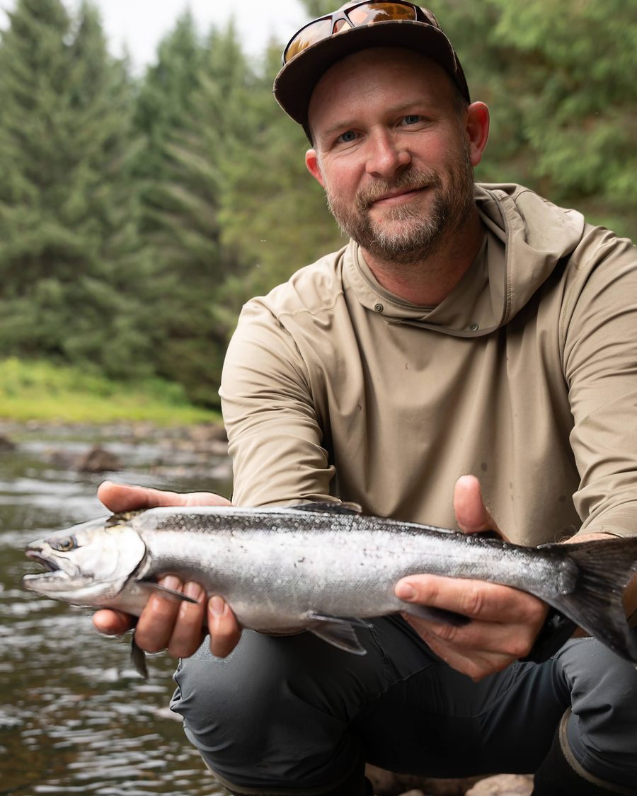 Brad Carter on the river in Star Valley, Wyoming